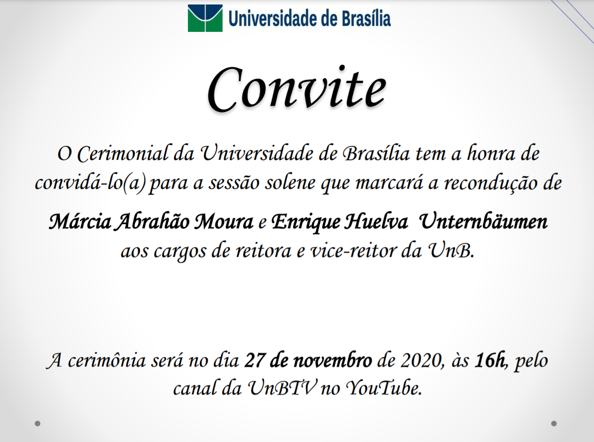 Convite UnB